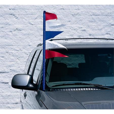 NABCO Antenna Pennants (Per Doz): Red And White Pk TT2-RE-1